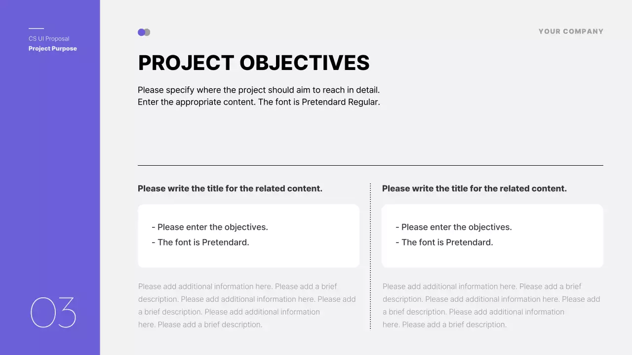 퍼플 모던 프로젝트 계획 프레젠테이션