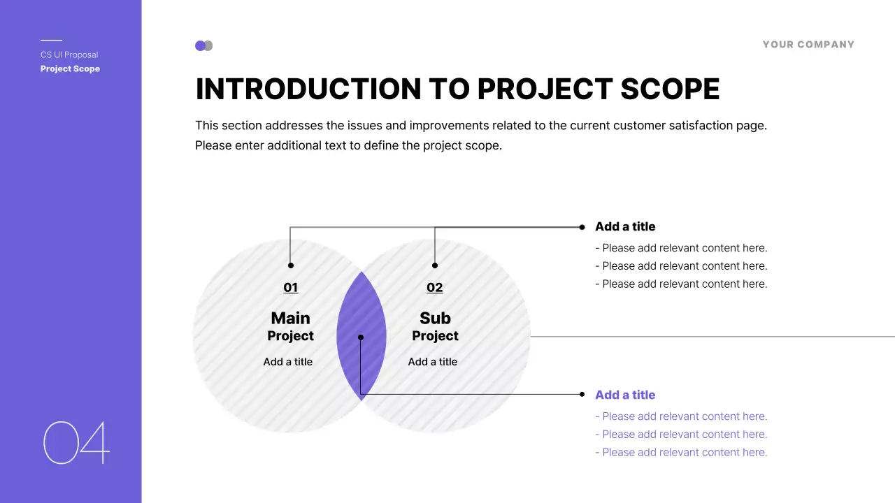 퍼플 모던 프로젝트 계획 프레젠테이션