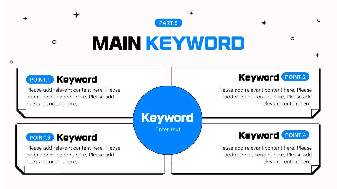 Apresentação de trabalho de escritório simples em azul e preto