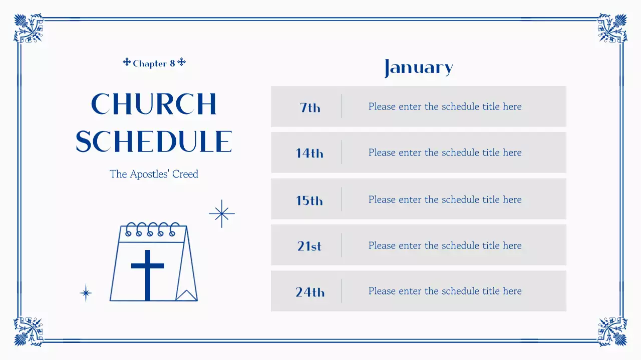 블루 전통 교회 발표 프레젠테이션