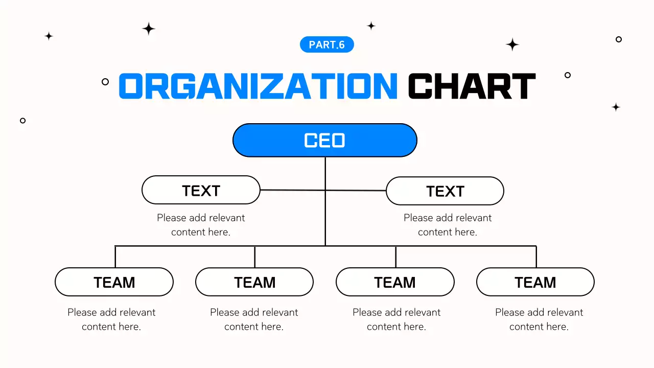 Apresentação de trabalho de escritório simples em azul e preto
