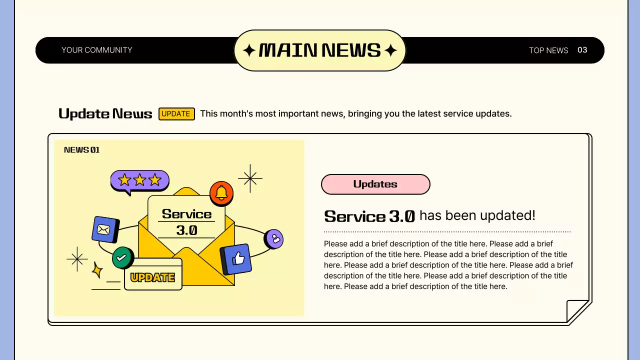 베이지 모던 기업 뉴스레터 프레젠테이션