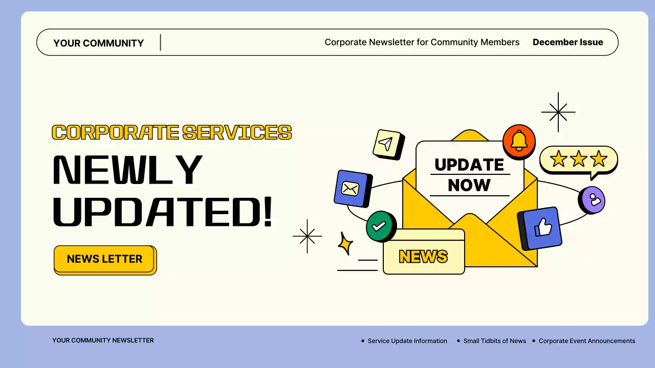 베이지 모던 기업 뉴스레터 프레젠테이션