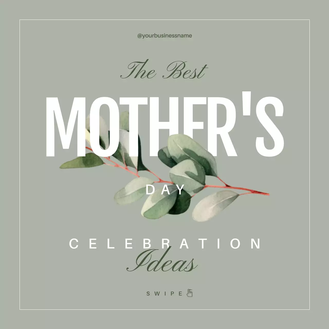 Beige Elegant Mother's Day Promotion Social Media Post