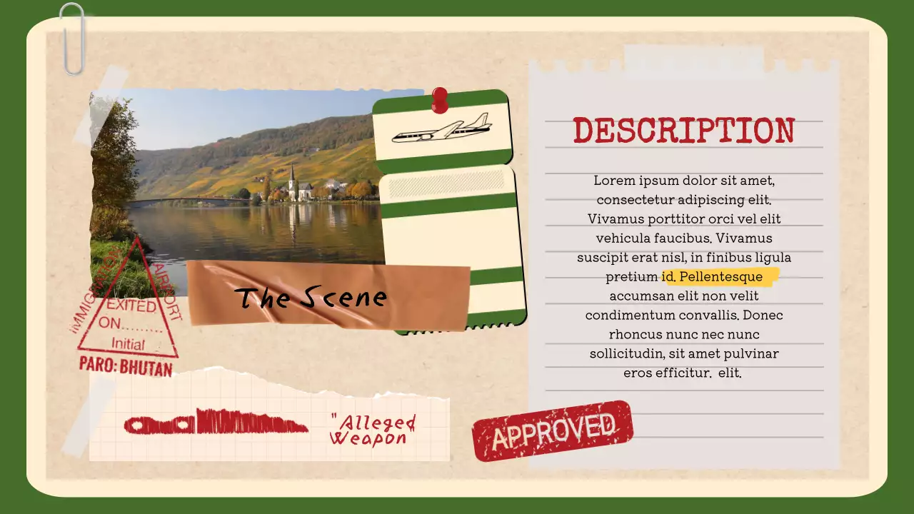 Orange Retro Case Document Presentation