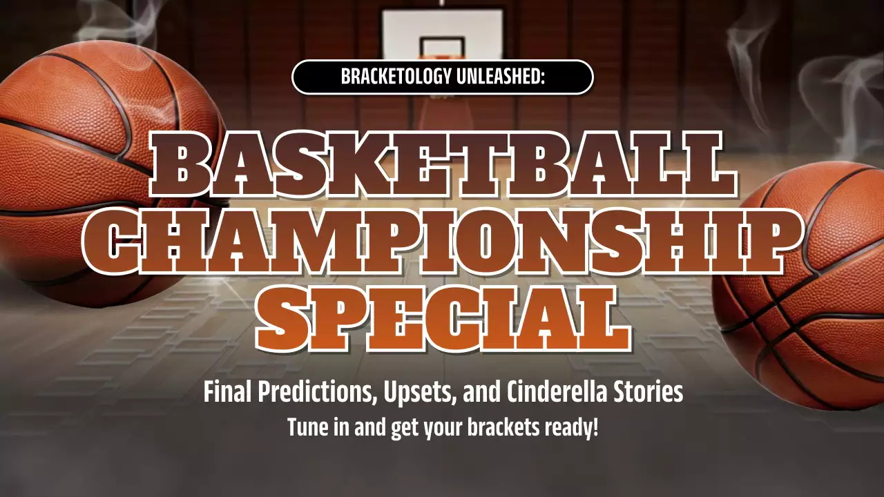 Orange Bold Basketball Promotion YouTube Thumbnail