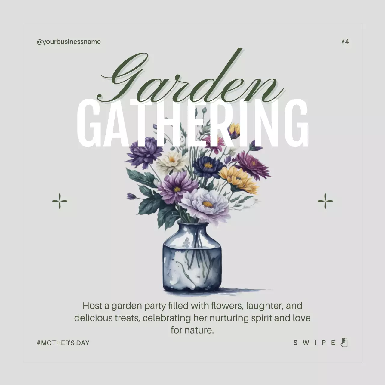 Beige Elegant Mother's Day Promotion Social Media Post