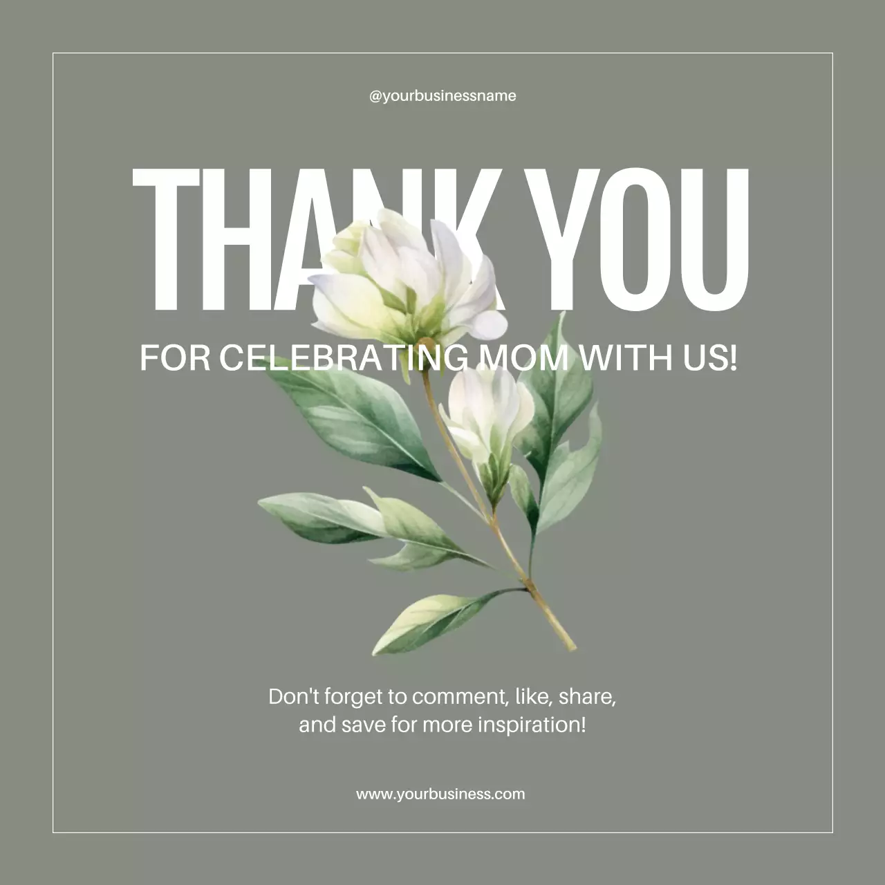 Beige Elegant Mother's Day Promotion Social Media Post