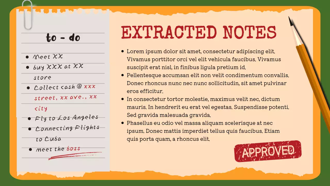 Orange Retro Case Document Presentation