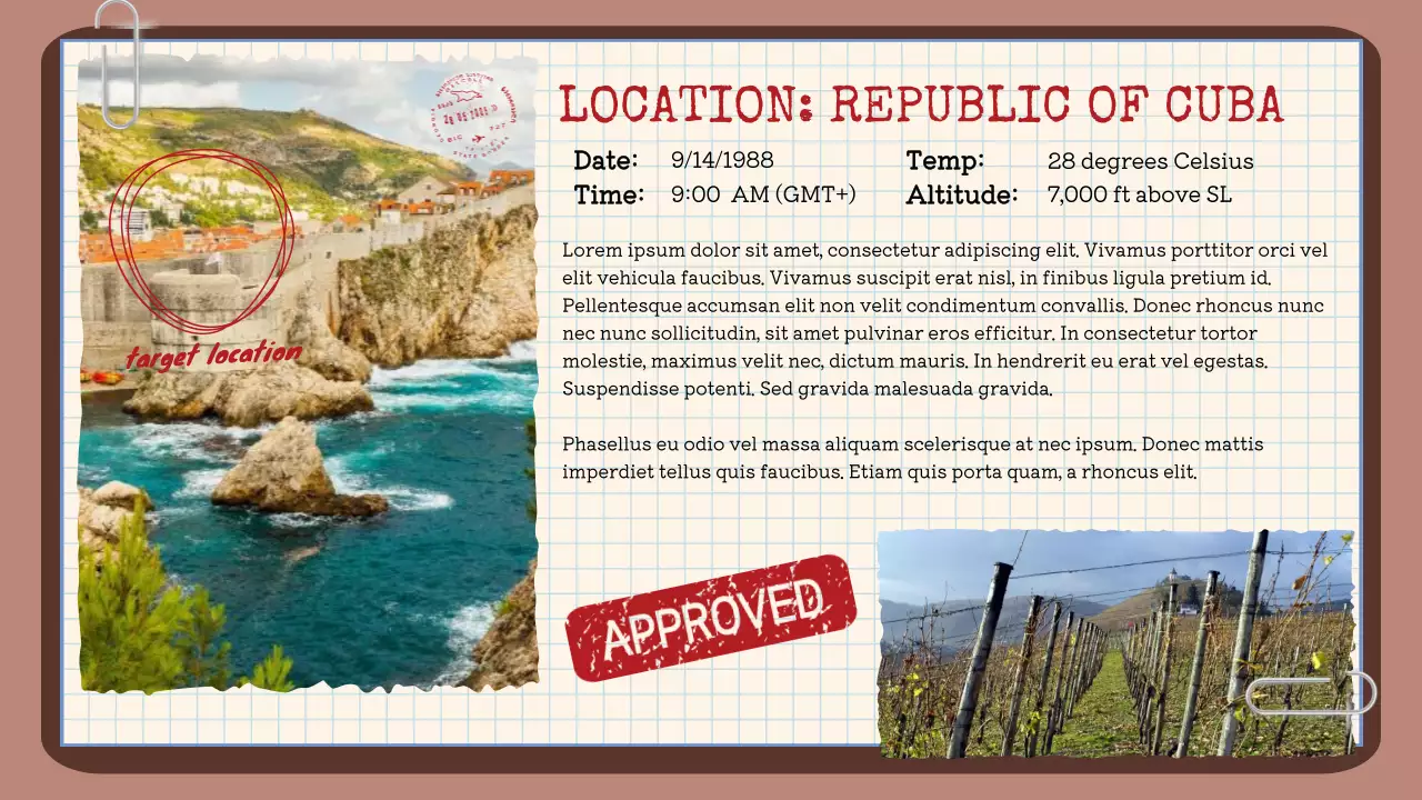 Orange Retro Case Document Presentation