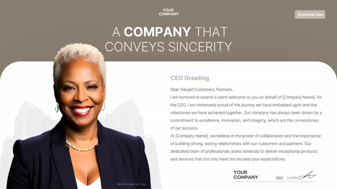 블루 프로페셔널 비즈니스 인사 가이드 프레젠테이션