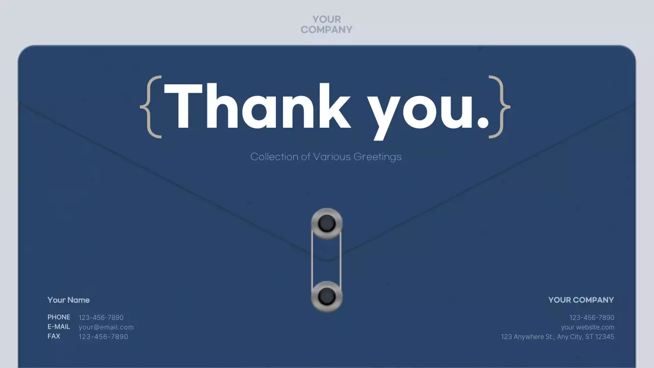 블루 프로페셔널 비즈니스 인사 가이드 프레젠테이션