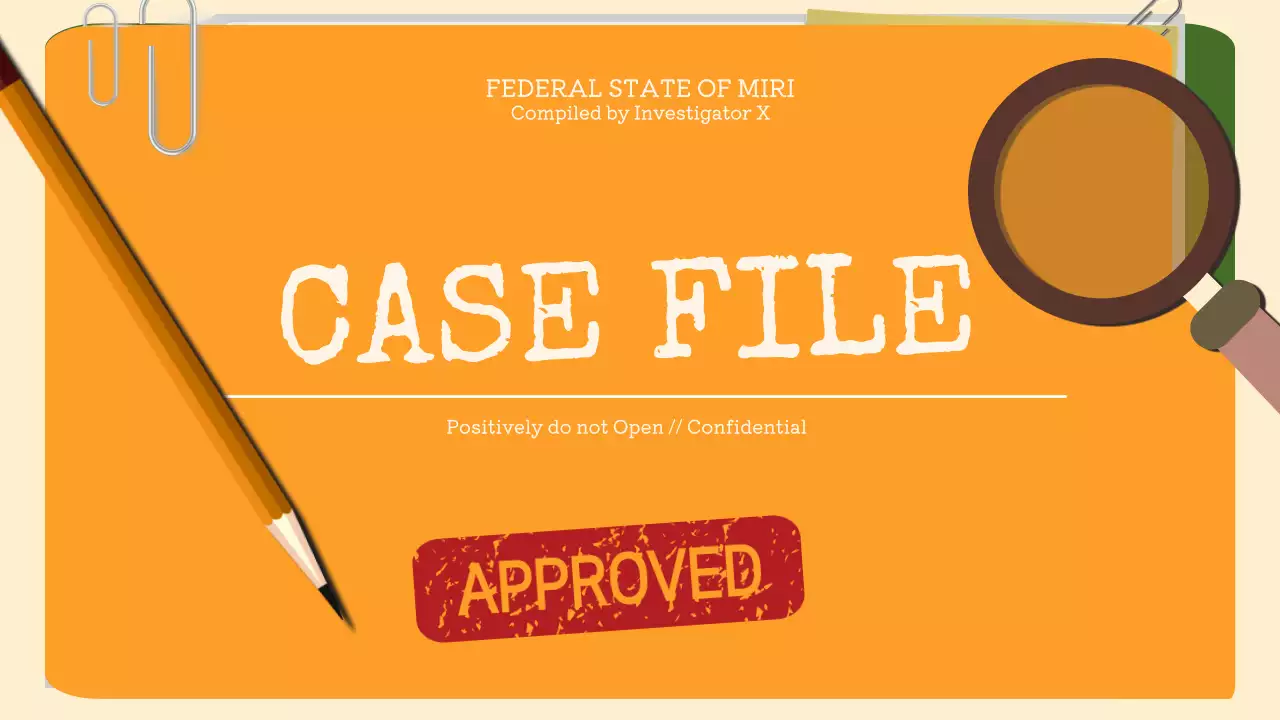 Orange Retro Case Document Presentation