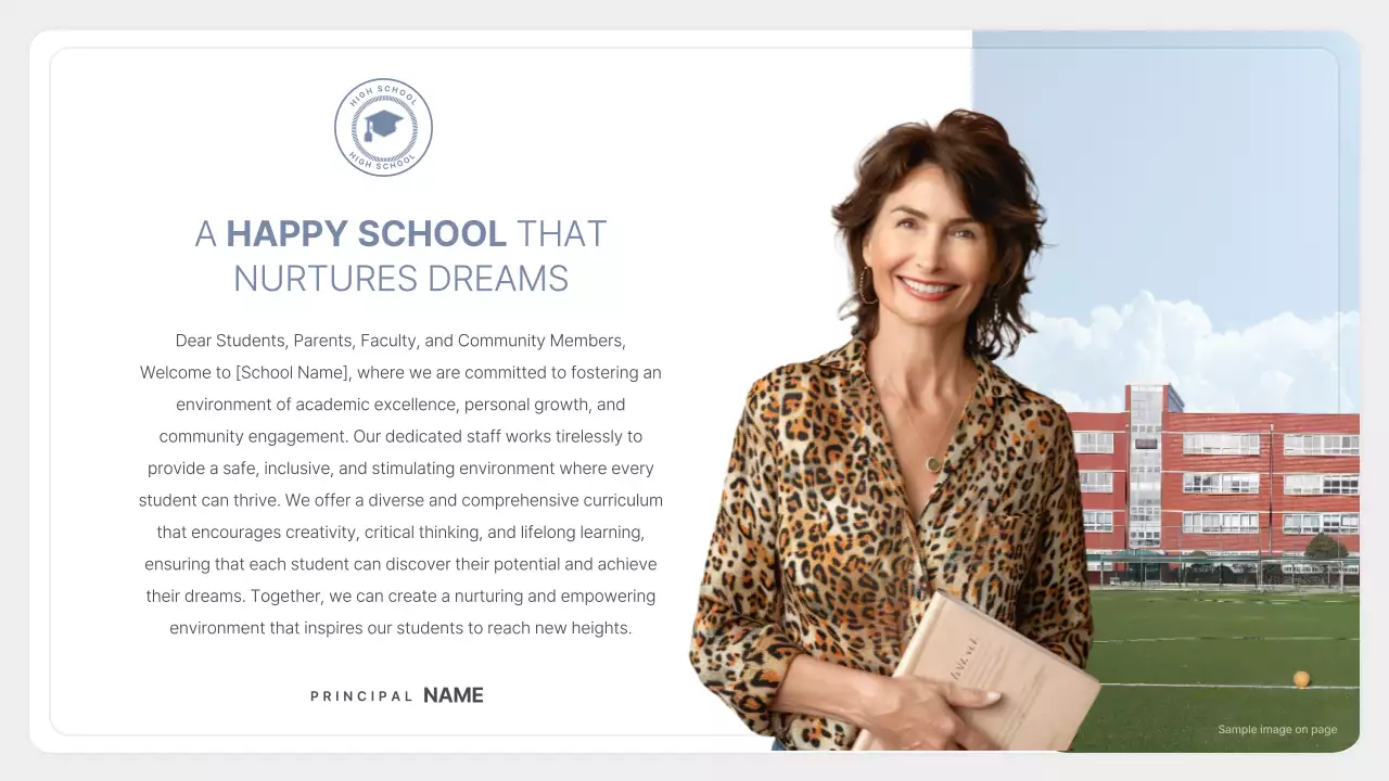 블루 프로페셔널 비즈니스 인사 가이드 프레젠테이션