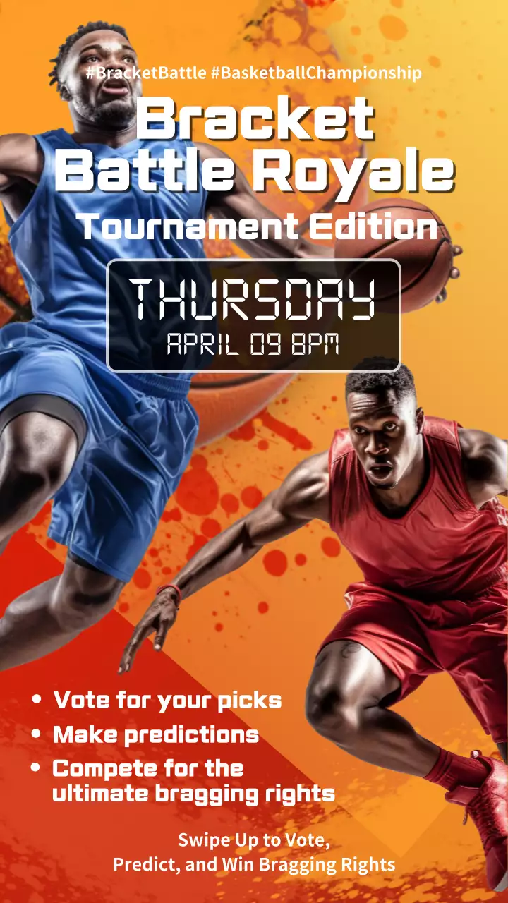 Orange Bold Basketball Promotion Instagram Post