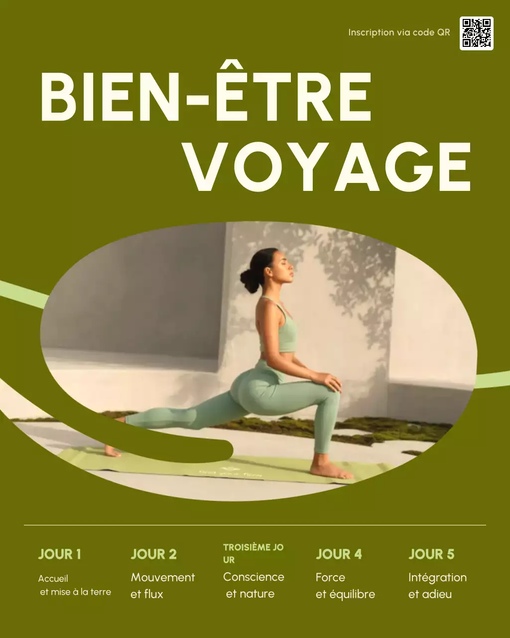 Programme de la retraite nature moderne et verte (publication Instagram)