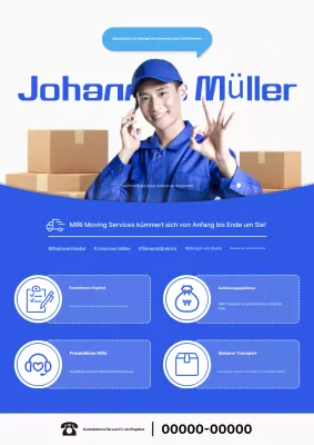 Blaue, einfache Yongdal-Bewegungswerbung