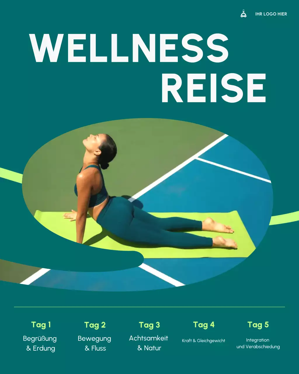 Zeitplan für den Green Modern Nature Retreat Instagram-Post