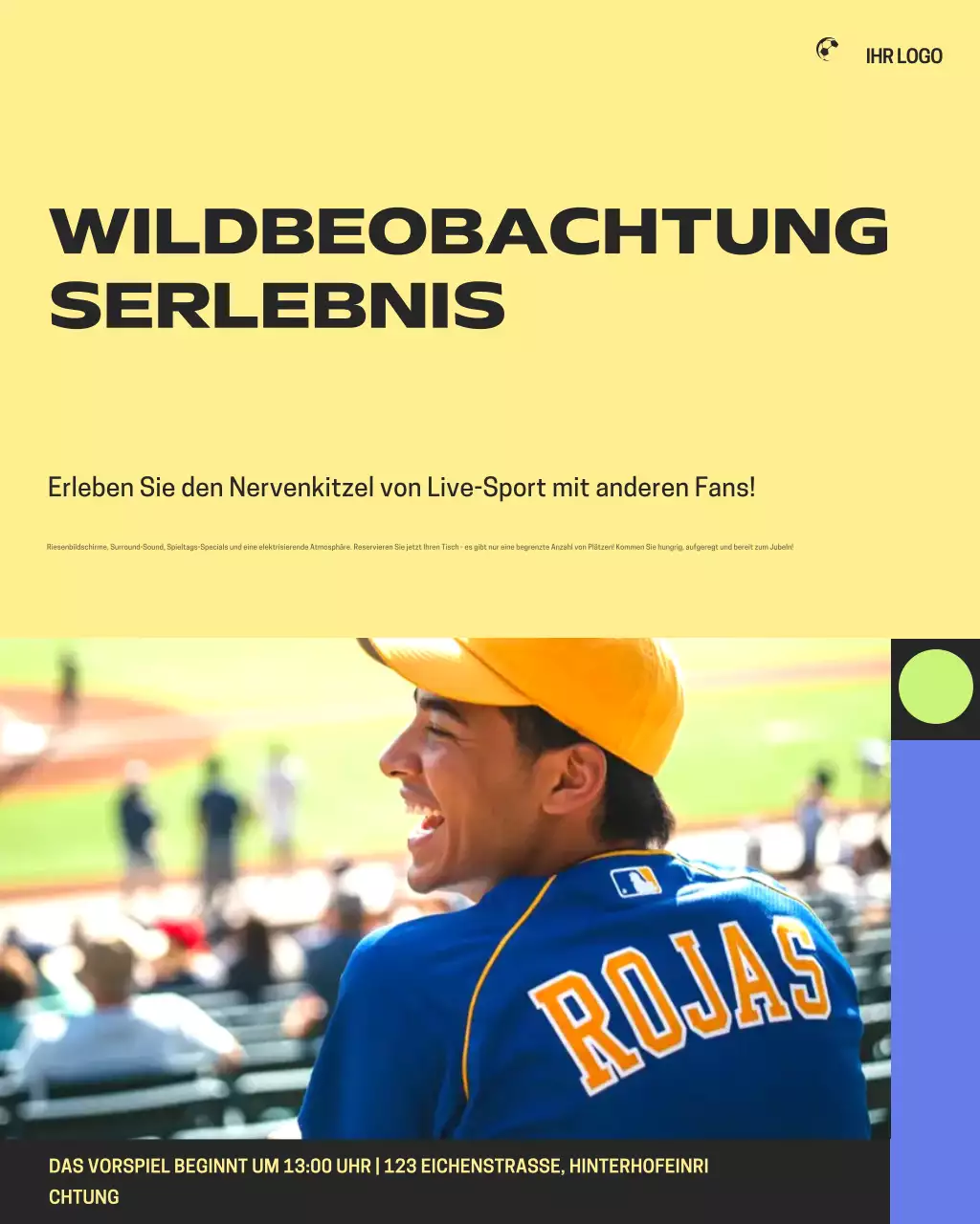 Red Bold Sports Watching Party Promotion Instagram-Post