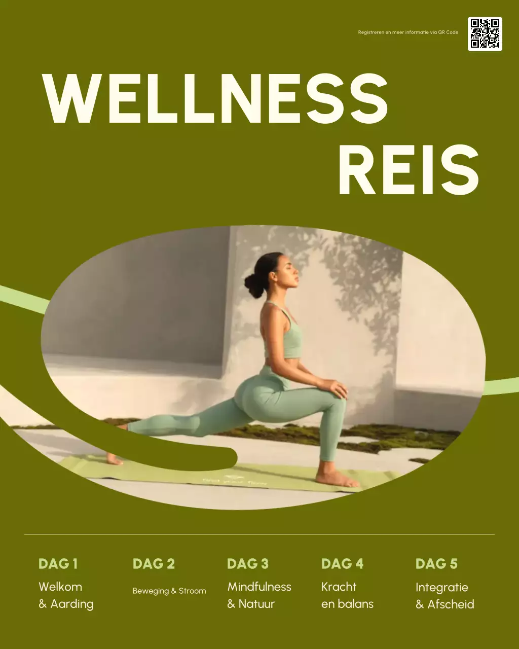 Instagram-bericht over het Green Modern Nature Retreat-schema