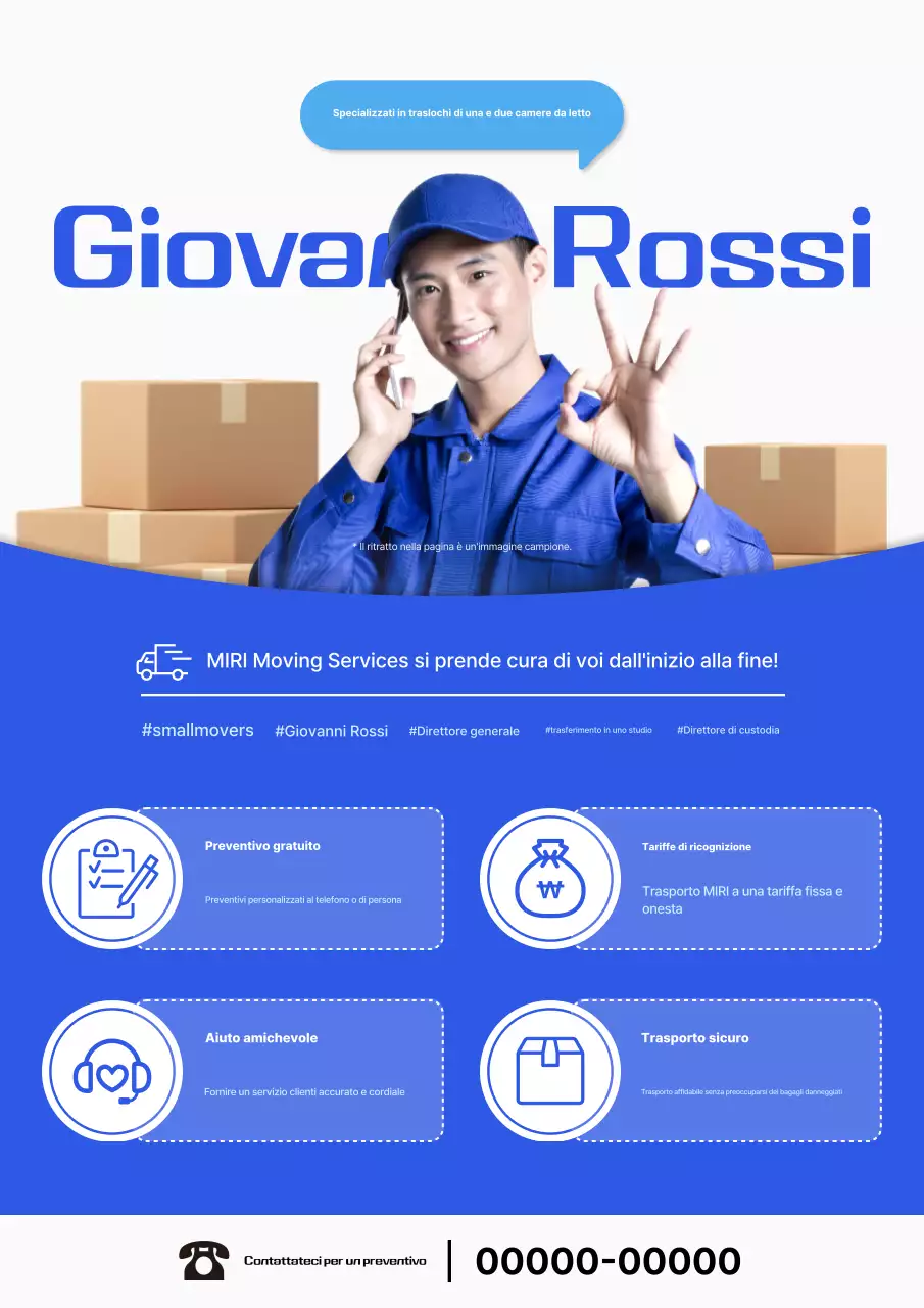 Pubblicità in movimento Blue Simple Yongdal