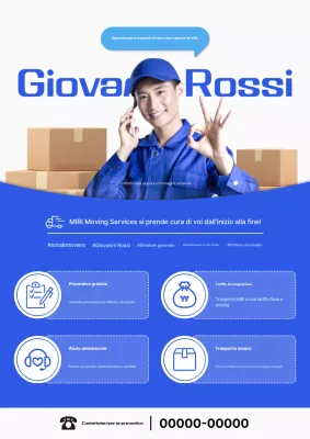 Pubblicità in movimento Blue Simple Yongdal