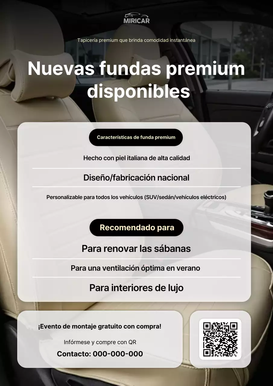 Anuncio de coche moderno beige