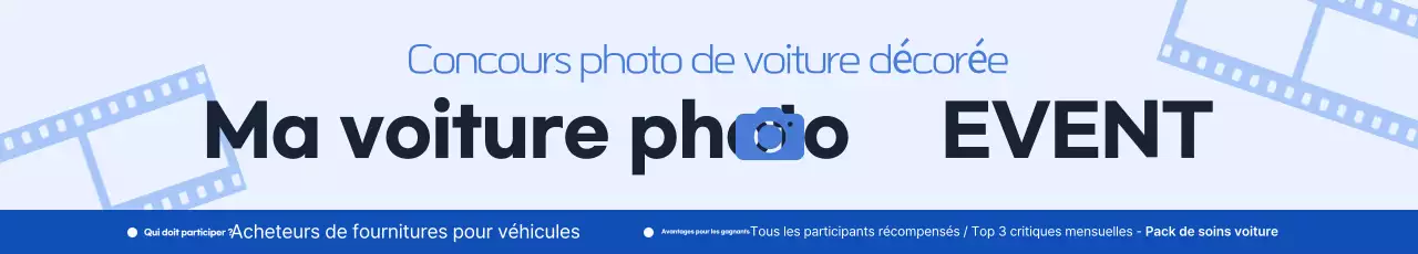 Promotion événementielle du magasin Blue Simple Auto Supplies