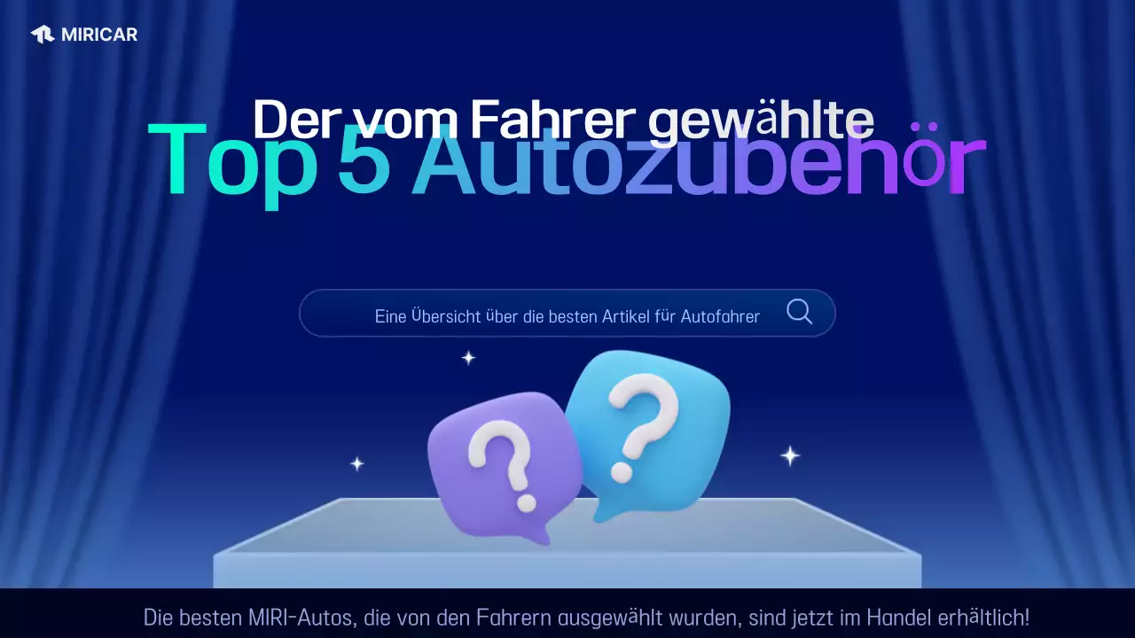 Einfache blaue Anzeige für Autozubehör