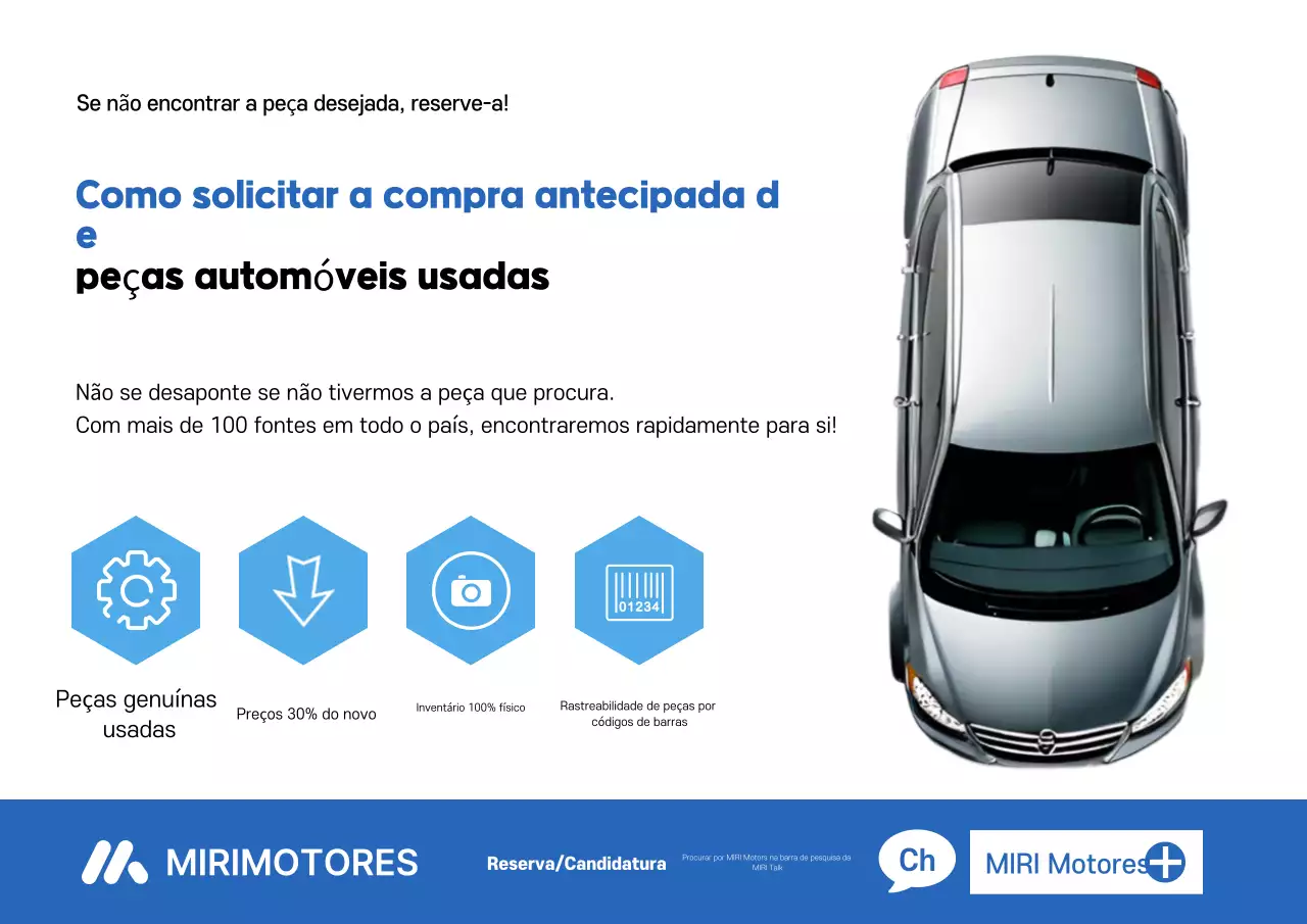 Anúncio de carro moderno azul