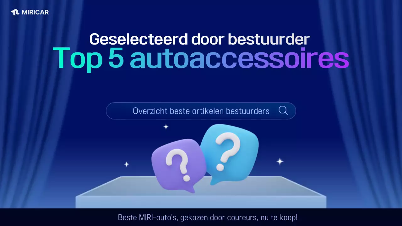 Eenvoudige blauwe auto-accessoires advertentie