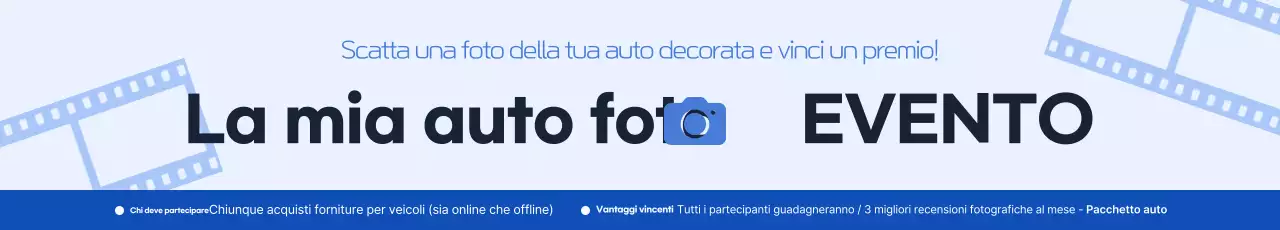 Promozione dell'evento del negozio di forniture per auto Blue Simple