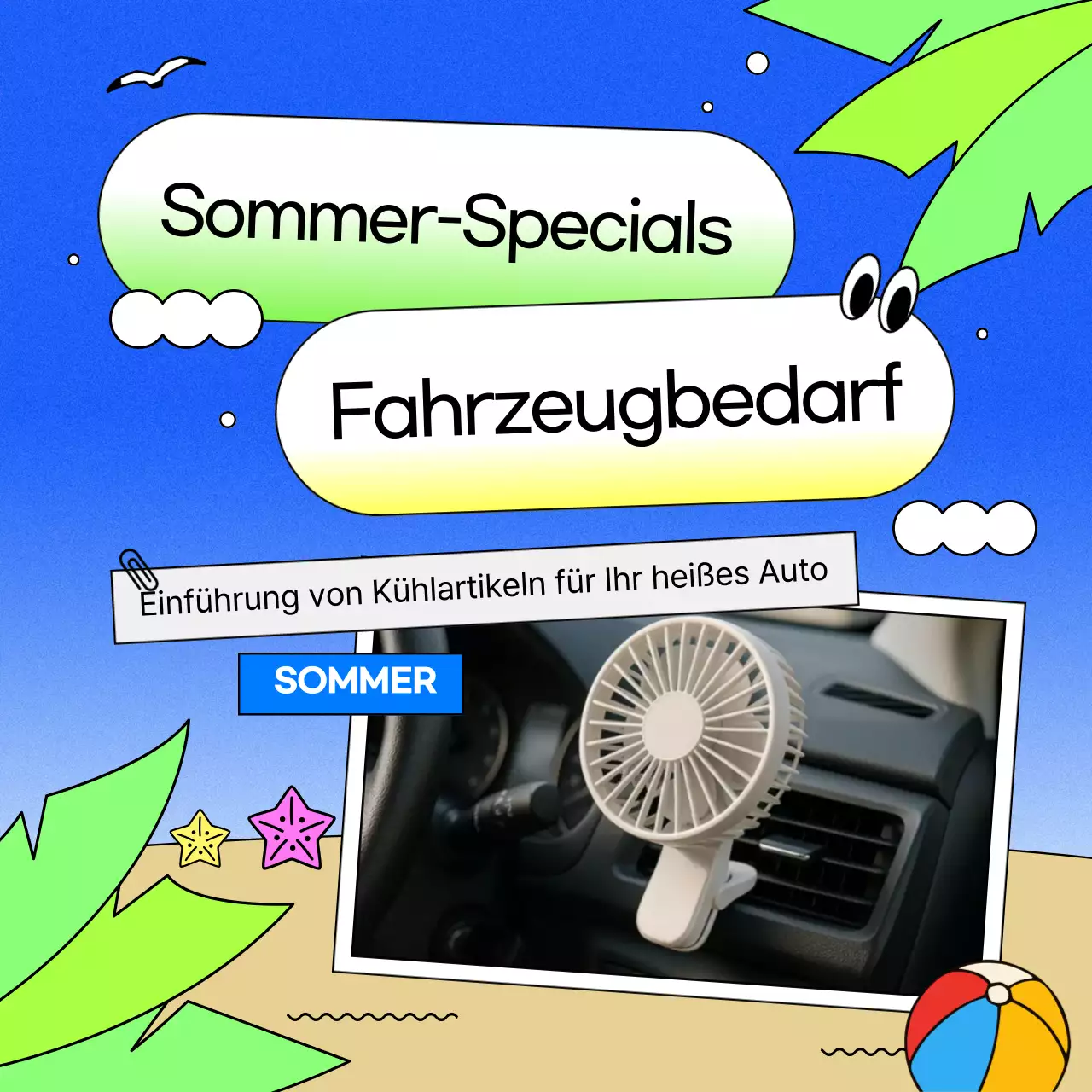 Blue Kitsch Autozubehör Rabattaktion