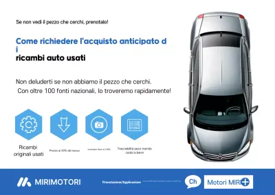 Pubblicità di auto moderna blu