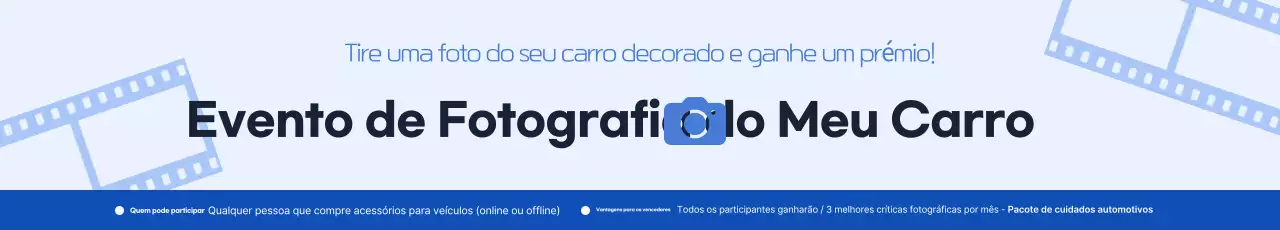 Promoção de evento da Blue Simple Auto Supplies Store