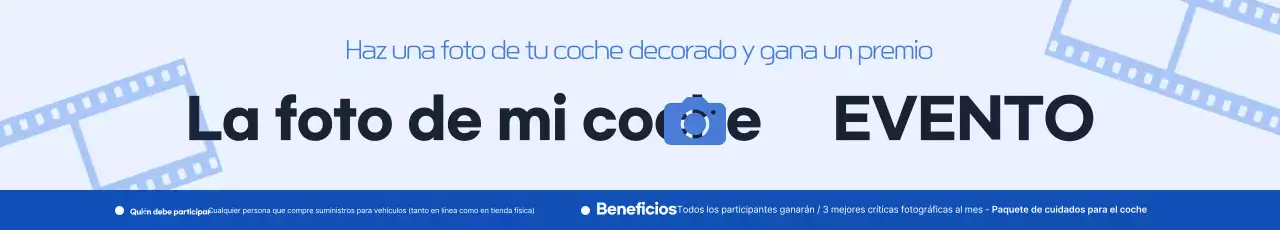 Promoción de eventos de la tienda Blue Simple Auto Supplies