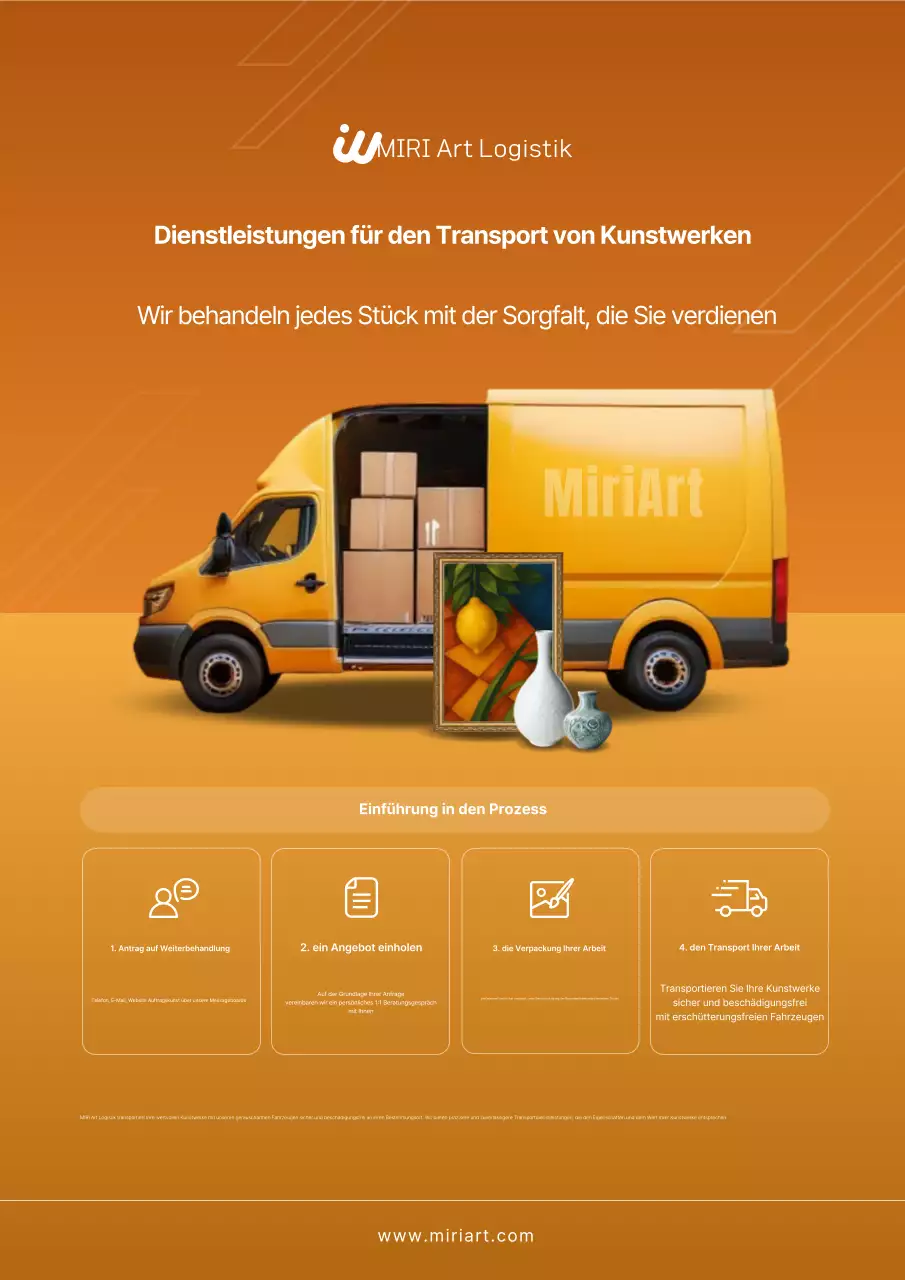Werbung für den Orange Basic Transportation Service