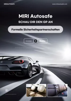 schwarze moderne Autowerbung