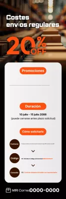 Promoción de descuento de Orange Modern Logistics
