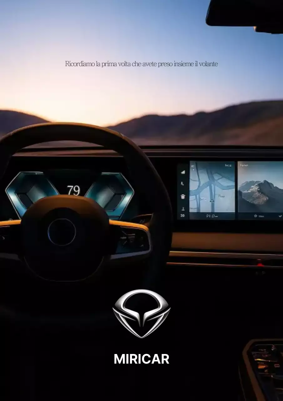 pubblicità di auto moderna nera