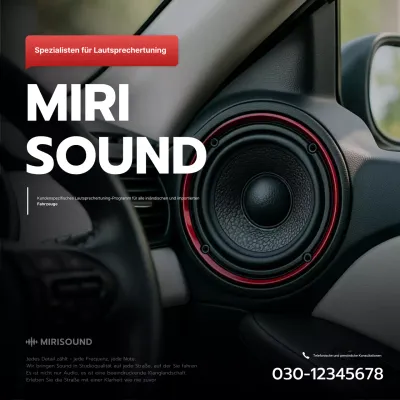 schwarze moderne Autowerbung