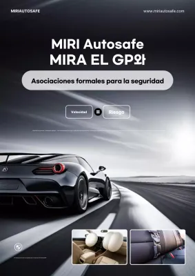 Anuncio de coche moderno negro