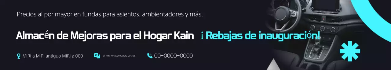 Descuento en accesorios modernos para coches negros