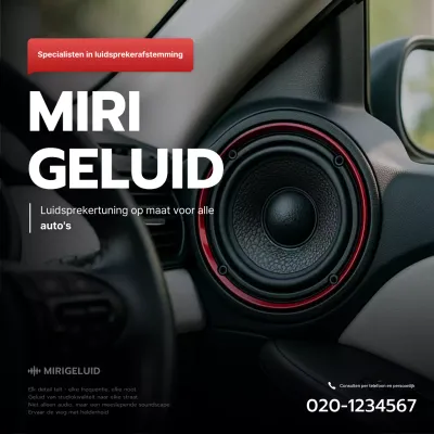 zwarte moderne auto advertentie