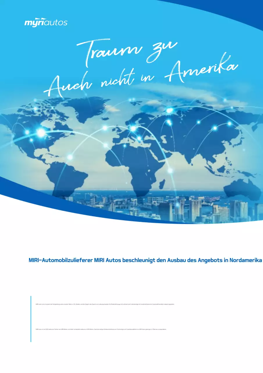 Himmelblaue moderne Auto-Promotion