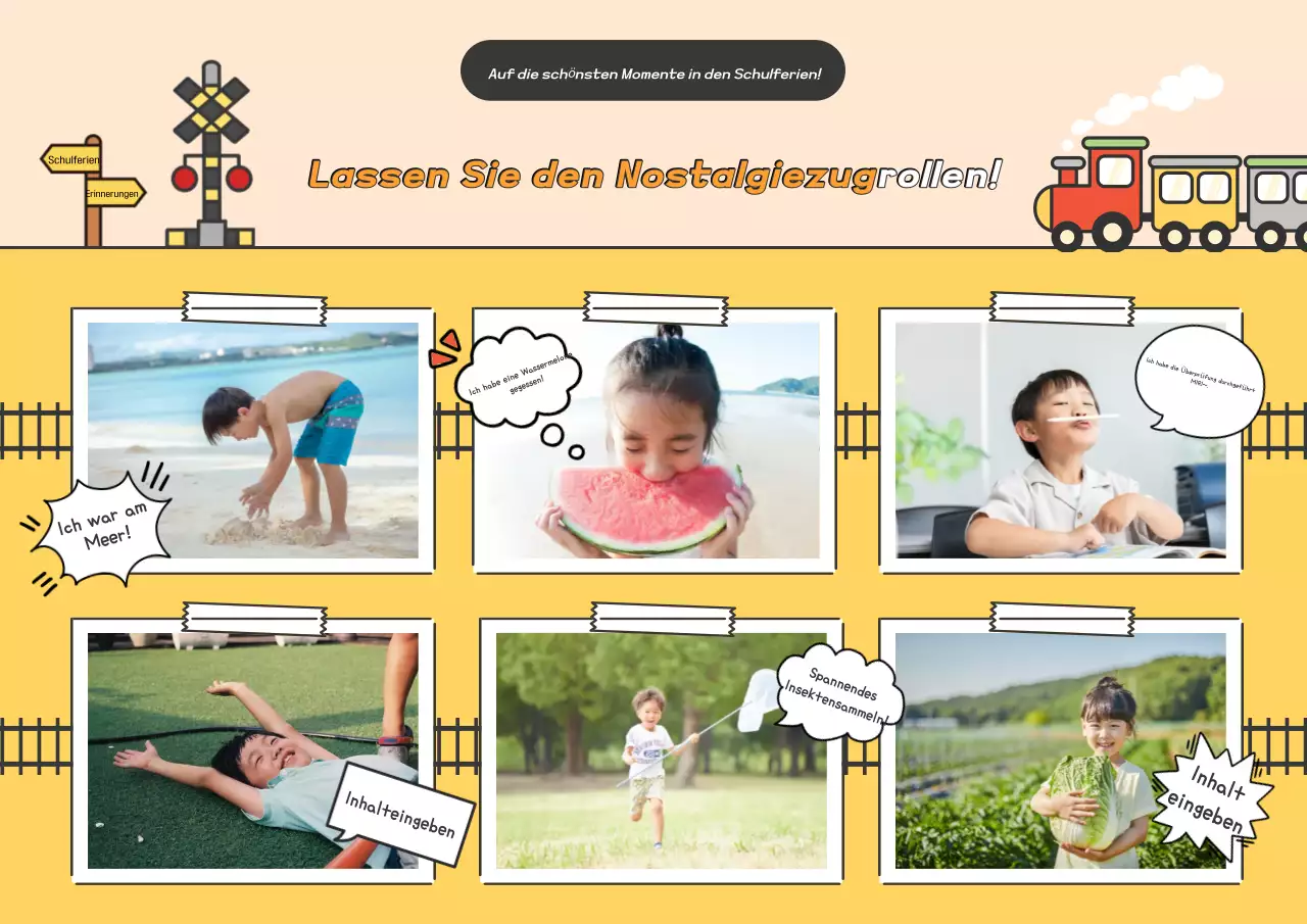 Orange Baby Urlaubsplan