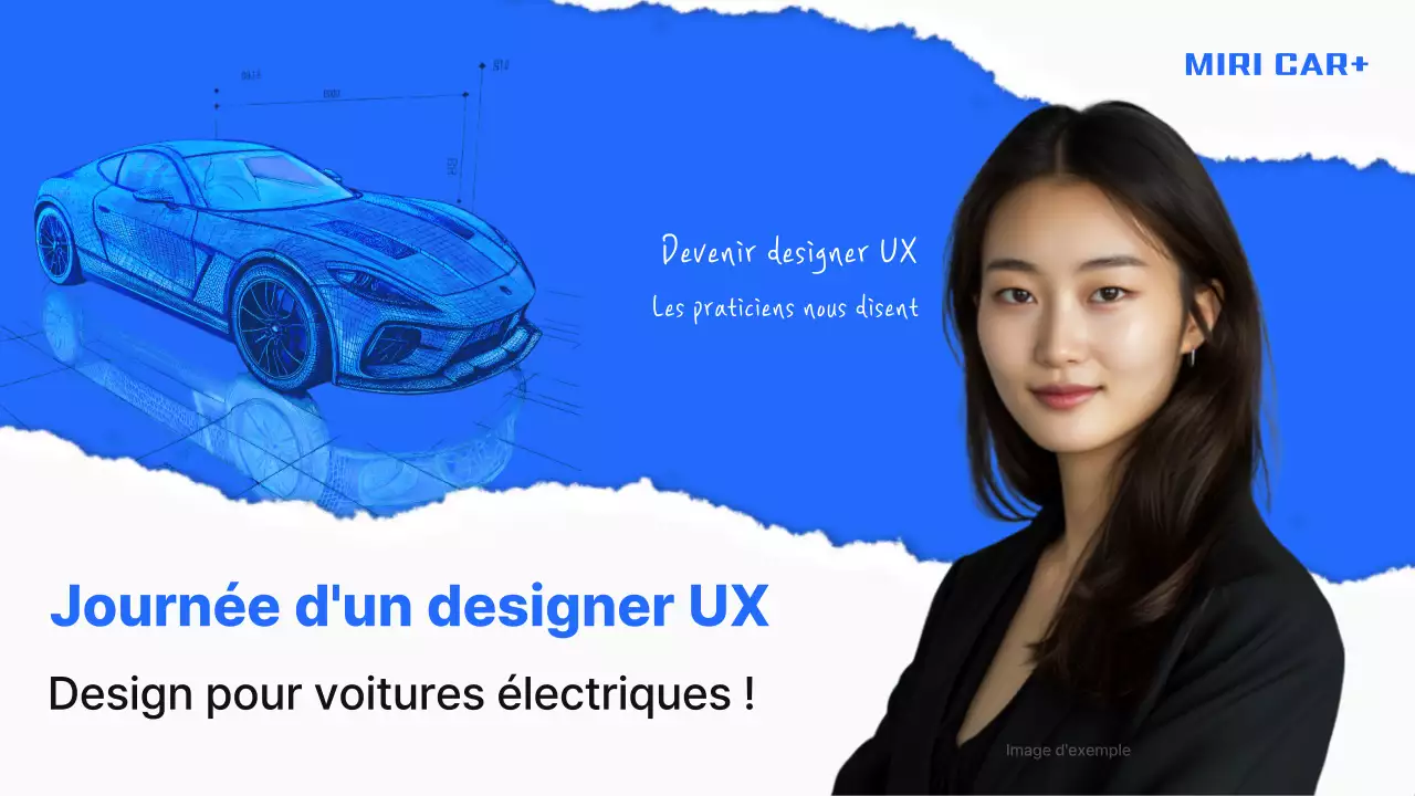 Explication de la conception UX moderne bleue