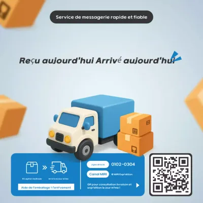 Publicité pour le service de messagerie moderne Sky Blue