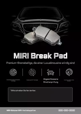 Schwarze moderne Autoproduktwerbung