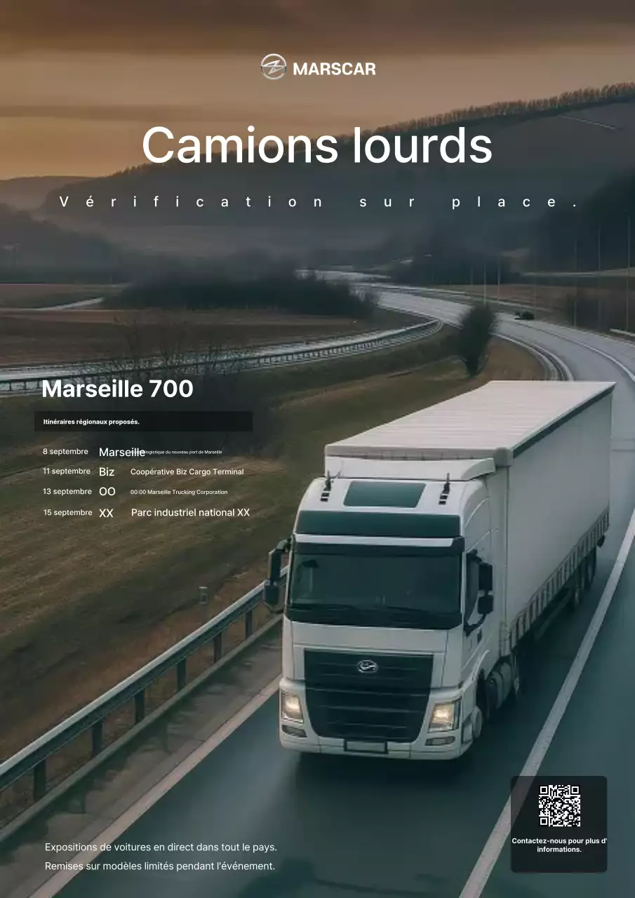 Publicité Gray Modern Transport